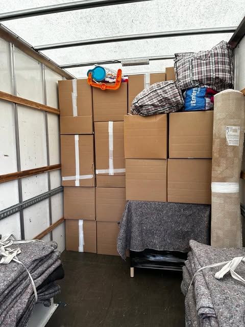 Ants Removals van fully packed during a Highgate move